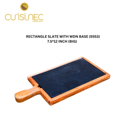 RECTANGLE SLATE WITH WDN BASE 7.5*12 INCH - BIG
