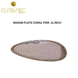 BADAM PLATE CORAL PINK 11 INCH
