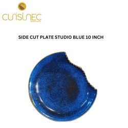 SIDE CUT PLATE STUDIO BLUE 10 INCH
