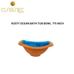 RUSTY OCEAN BATH TUB BOWL 7*5 INCH
