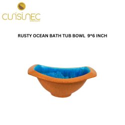 RUSTY OCEAN BATH TUB BOWL 9*6 INCH