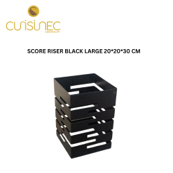 SCORE RISER BLACK LARGE 20*20*30 CM
