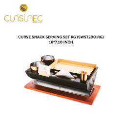 CURVE SNACK SERVING SET (RSWST200-RG) 16*7.10 INCH
