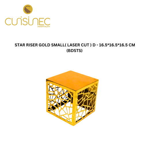 Small Gold Riser Blocks STAR RISER SMALL GOLD - The Cuisinec