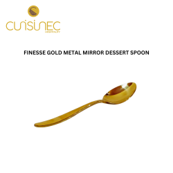 FINESSE GOLD METAL MIRROR DESSERT SPOON