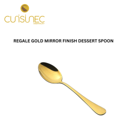 REGALE GOLD MIRROR FINISH DESSERT SPOON