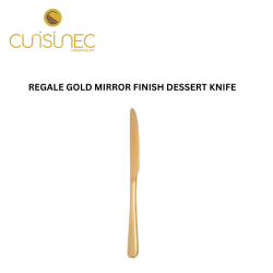 REGALE GOLD MIRROR FINISH DESSERT KNIFE