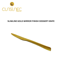 SLIMLINE GOLD MIRROR FINISH DESSERT KNIFE