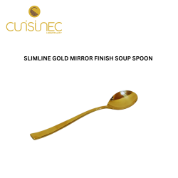 SLIMLINE GOLD MIRROR FINISH SOUP SPOON