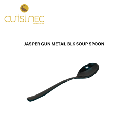 JASPER GUN METAL BLK SOUP SPOON