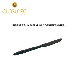 FINESSE GUN METAL BLK DESSERT KNIFE