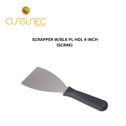 SCRAPPER W/BLK PL HDL 4 INCH