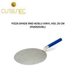 PIZZA SPADE RND W/BLU VINYL HDL 25 CM
