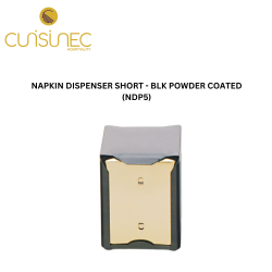 NAPKIN DISPENSER SHORT - BLK POWDER COATED (NDP5)