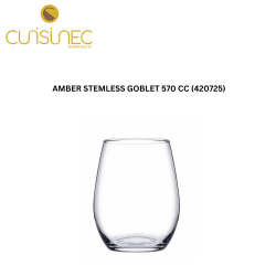 AMBER STEMLESS GOBLET 570 CC (420725)