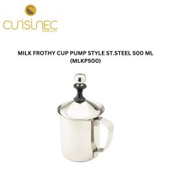 MILK FROTHY CUP PUMP STYLE ST.STEEL 500 ML (MLKP500)