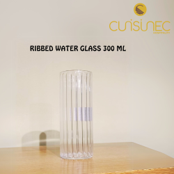 RIBBED WATER GLASS 300 ML