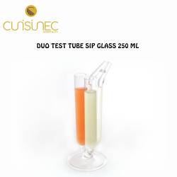 DUO TEST TUBE SIP GLASS 250 ML