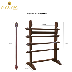 WOODEN PAPER STAND