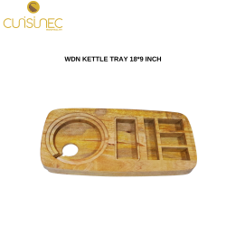 WOODEN KETTLE TRAY 18*9 INCH