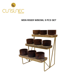 WDN RISER W/BOWL 9 PCS SET