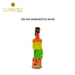 ZIG ZAG GRAIN BOTTLE 38 CM
