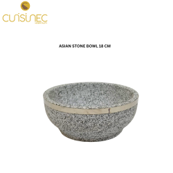 ASIAN STONE BOWL 18 CM