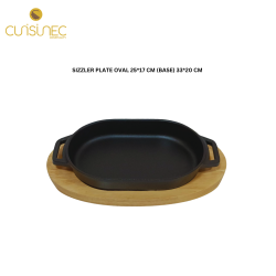 SIZZLER PLATE OVAL 25X17 CM