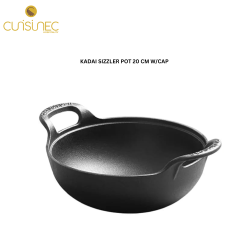 KADAI SIZZLER POT 20 CM W/CAP
