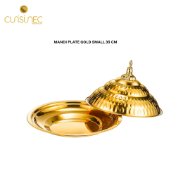 MANDI PLATE GOLD BIG 35 CM