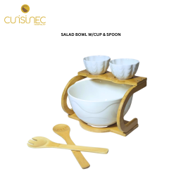 SALAD BOWL W/CUP & SPOON