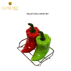 PALLET CHILLI CRUET SET