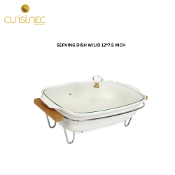 SERVING DISH W/LID 12*7.5 INCH