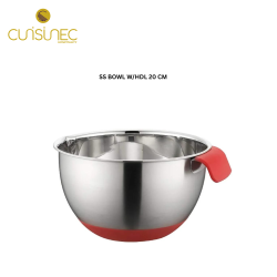 SS BOWL W/HDL 20 CM