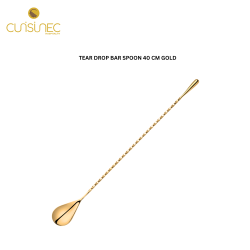 TEAR DROP BAR SPOON 40 CM GOLD