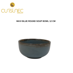 MAVI BLUE ROUND SOUP BOWL 12 CM