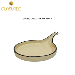DOTTED CREAM FRY PAN 8 INCH