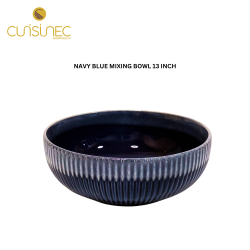 NAVY BLUE MIXING BOWL 13 INCH