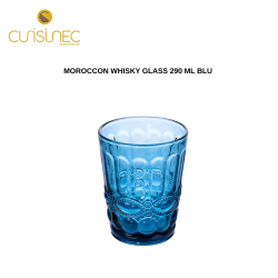MOROCCON WHISKY GLASS 290 ML BLU