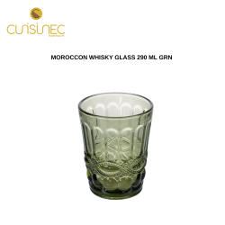 MOROCCON WHISKY GLASS 290 ML GRN