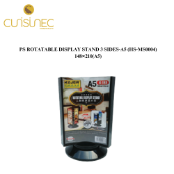 PS ROTATABLE DISPLAY STAND 3 SIDES-A5 HS-MS0004