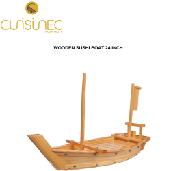 WOODEN SUSHI BOAT 24 INCH