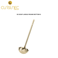 SS SOUP LADDLE ROUND BOTTOM G