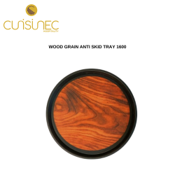 WOOD GRAIN ANTI SKID TRAY 1600