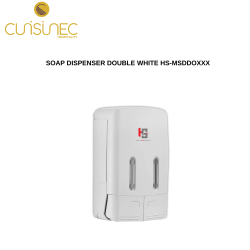 SOAP DISPENSER DOUBLE WHITE HS-MSDDOXXX