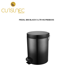 PEDAL BIN BLACK 5 LTR HS-PBSBXX5L