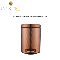 PEDAL BIN ROSE GOLD 12 LTR HS-PBSGX12L