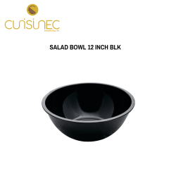 SALAD BOWL 12 INCH BLK