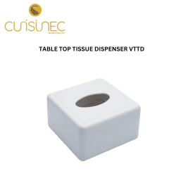 TABLE TOP TISSUE DISPENSER WHITE VTTD