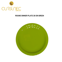 ROUND DINNER PLATE 28 CM GREEN